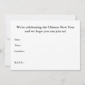 uitnodigingen voor nieuwjaarsfeesten in china (Achterkant)