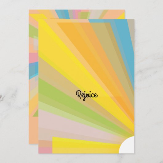 Uitnodigingen voor noodhulp bij zonsopgang (Voorkant / Achterkant)