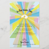 Uitnodigingen voor noodhulp bij zonsopgang flyer (Achterkant)