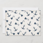 Uitnodigingen voor Old Sailor Nautical Baby Shower (Achterkant)