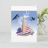 Uitnodigingen voor Onafhankelijkheidsdag (Staand voorkant)