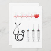 Uitnodigingen voor onderdelen van de gezondheidszo (Voorkant / Achterkant)