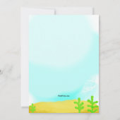 Uitnodigingen voor onderzeeboot onder de zee (Achterkant)