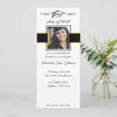 Uitnodigingen voor opleiding op de zwarte & goudsc (Staand voorkant)