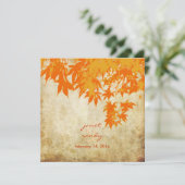 Uitnodigingen voor  Oranje mantels/herfst (Staand voorkant)