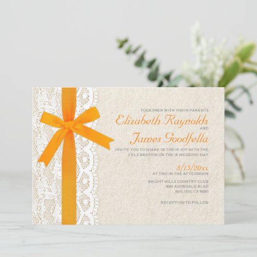 Uitnodigingen voor Oranje weduwen en weddenschappe (Staand voorkant)