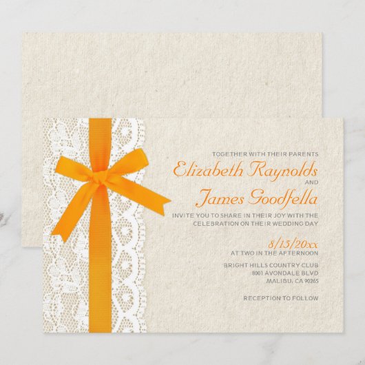 Uitnodigingen voor Oranje weduwen en weddenschappe (Voorkant / Achterkant)