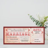 Uitnodigingen voor oude bruiloft - tickets & RSVP (Staand voorkant)