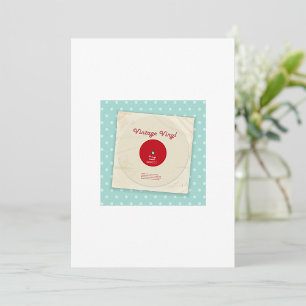 Uitnodigingen voor oude vinylplaten
