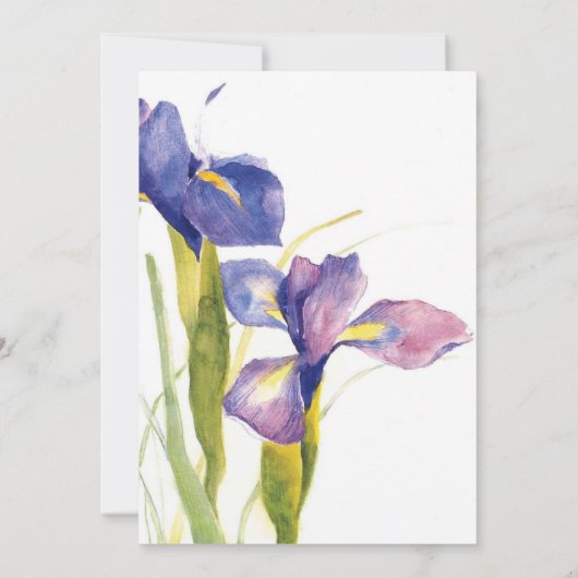 Uitnodigingen voor paarse bruiloft (Achterkant)