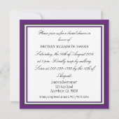 Uitnodigingen voor Paarse zonnebloempitten in het (Achterkant)