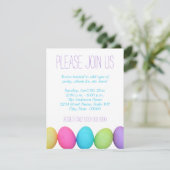 Uitnodigingen voor paaseieren (Staand voorkant)