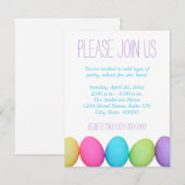 Uitnodigingen voor paaseieren (Voorkant / Achterkant)