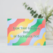 Uitnodigingen voor paasmakerij Pasen Kaarten op ma (Staand voorkant)