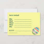 Uitnodigingen voor paasmakerij Pasen Kaarten op ma (Achterkant)