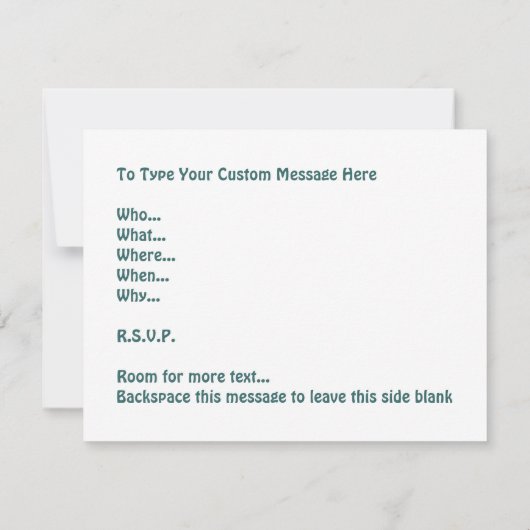 Uitnodigingen voor paasmakerij Pasen Kaarten op ma (Achterkant)