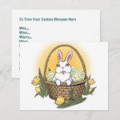 Uitnodigingen voor paasmakerij Pasen Kaarten op ma (Voorkant / Achterkant)