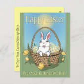 Uitnodigingen voor paasmakerij Pasen Kaarten op ma (Voorkant / Achterkant)