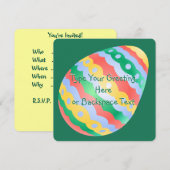 Uitnodigingen voor paasmakerij Pasen Kaarten op ma (Voorkant / Achterkant)