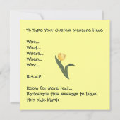 Uitnodigingen voor paasmakerij Pasen Kaarten op ma (Achterkant)