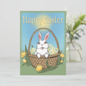 Uitnodigingen voor paasmakerij Pasen Kaarten op ma (Staand voorkant)