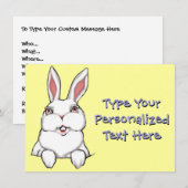 Uitnodigingen voor paasmakerij Pasen Kaarten op ma (Voorkant / Achterkant)