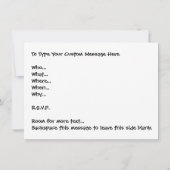 Uitnodigingen voor paasmakerij Pasen Kaarten op ma (Achterkant)