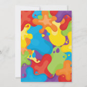 Uitnodigingen voor Paint Art Party (Achterkant)