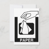 Uitnodigingen voor papierafval (Voorkant)