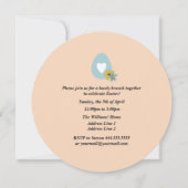 Uitnodigingen voor Pasen Bunny Easter Brunch (Achterkant)