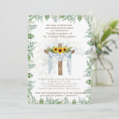 Uitnodigingen voor pensionering van priester, domi (Staand voorkant)