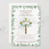 Uitnodigingen voor pensionering van priester, pred (Voorkant / Achterkant)