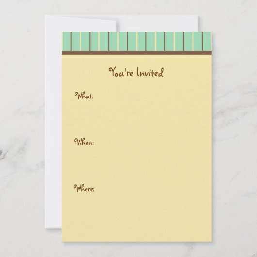 Uitnodigingen voor peperkoek (Achterkant)