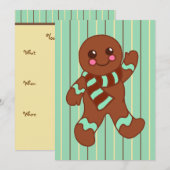 Uitnodigingen voor peperkoek (Voorkant / Achterkant)