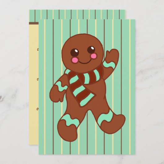 Uitnodigingen voor peperkoek (Voorkant / Achterkant)