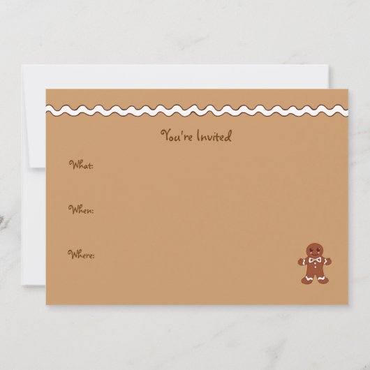 Uitnodigingen voor peperkoek (Achterkant)