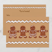 Uitnodigingen voor peperkoek (Voorkant / Achterkant)