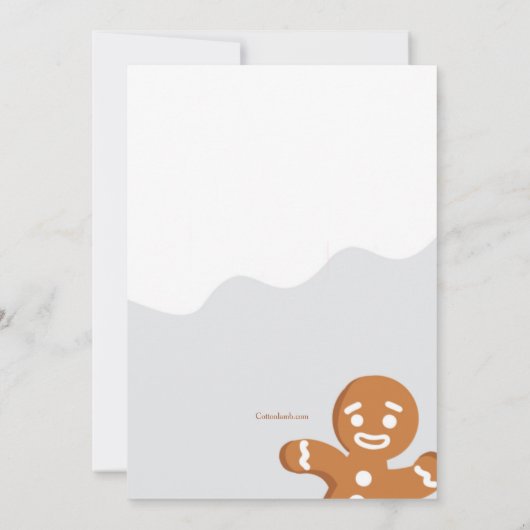 Uitnodigingen voor peperkoekmannetjes (Achterkant)