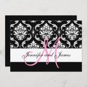Uitnodigingen voor persoonlijk donkere bruiloft (Voorkant / Achterkant)