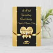 Uitnodigingen voor persoonlijk Jubileum voor wedde (Staand voorkant)