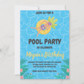 Uitnodigingen voor Pineapple Pool Party (Voorkant)