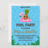 Uitnodigingen voor Pineapple Pool Party (Voorkant)