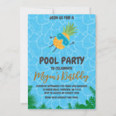 Uitnodigingen voor Pineapple Pool Party (Voorkant)
