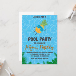 Uitnodigingen voor Pineapple Pool Party