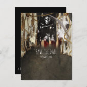 Uitnodigingen voor piratenthemafeesten Bewaar de d (Voorkant / Achterkant)