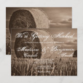 Uitnodigingen voor plattelands-weduwen in het bijt (Voorkant / Achterkant)