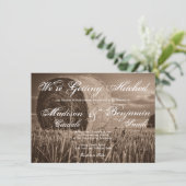 Uitnodigingen voor plattelands-weduwen in het bijt (Staand voorkant)