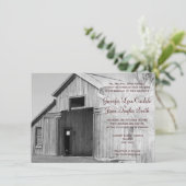 Uitnodigingen voor plattelandstokken in het bijtst (Staand voorkant)