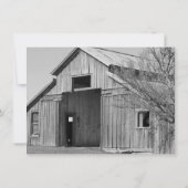 Uitnodigingen voor plattelandstokken in het bijtst (Achterkant)