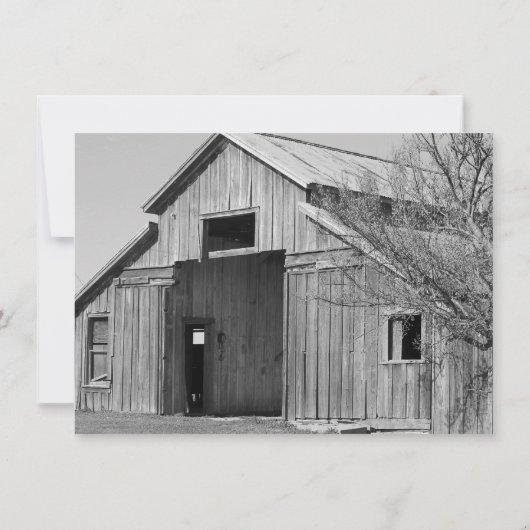 Uitnodigingen voor plattelandstokken in het bijtst (Achterkant)